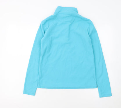 Peter Storm Girls Blue Fleece 1/2 Zip Pullover Sweatshirt Size 10 Years