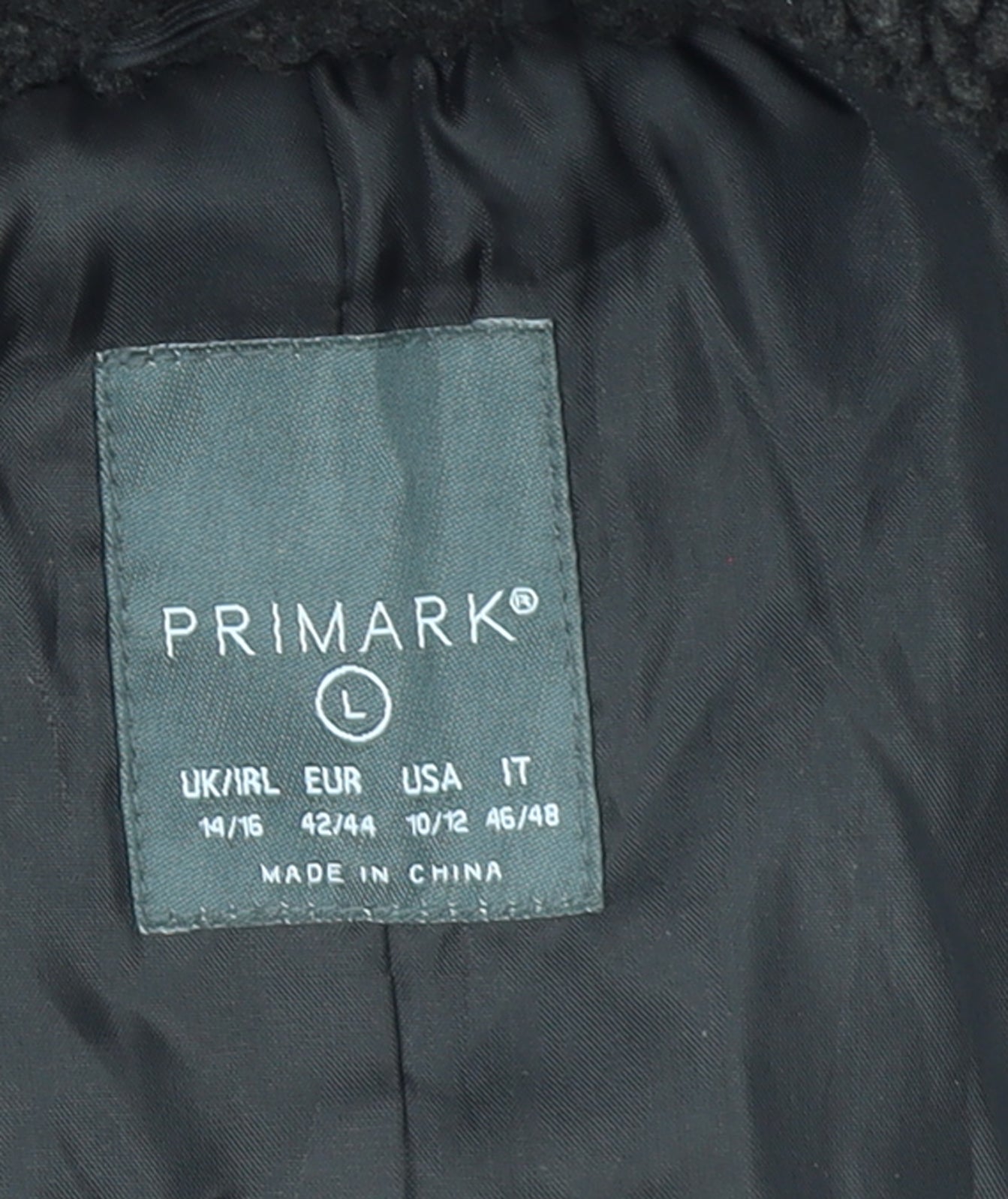 Primark Womens Brown Fleece Cropped Zip Jacket L