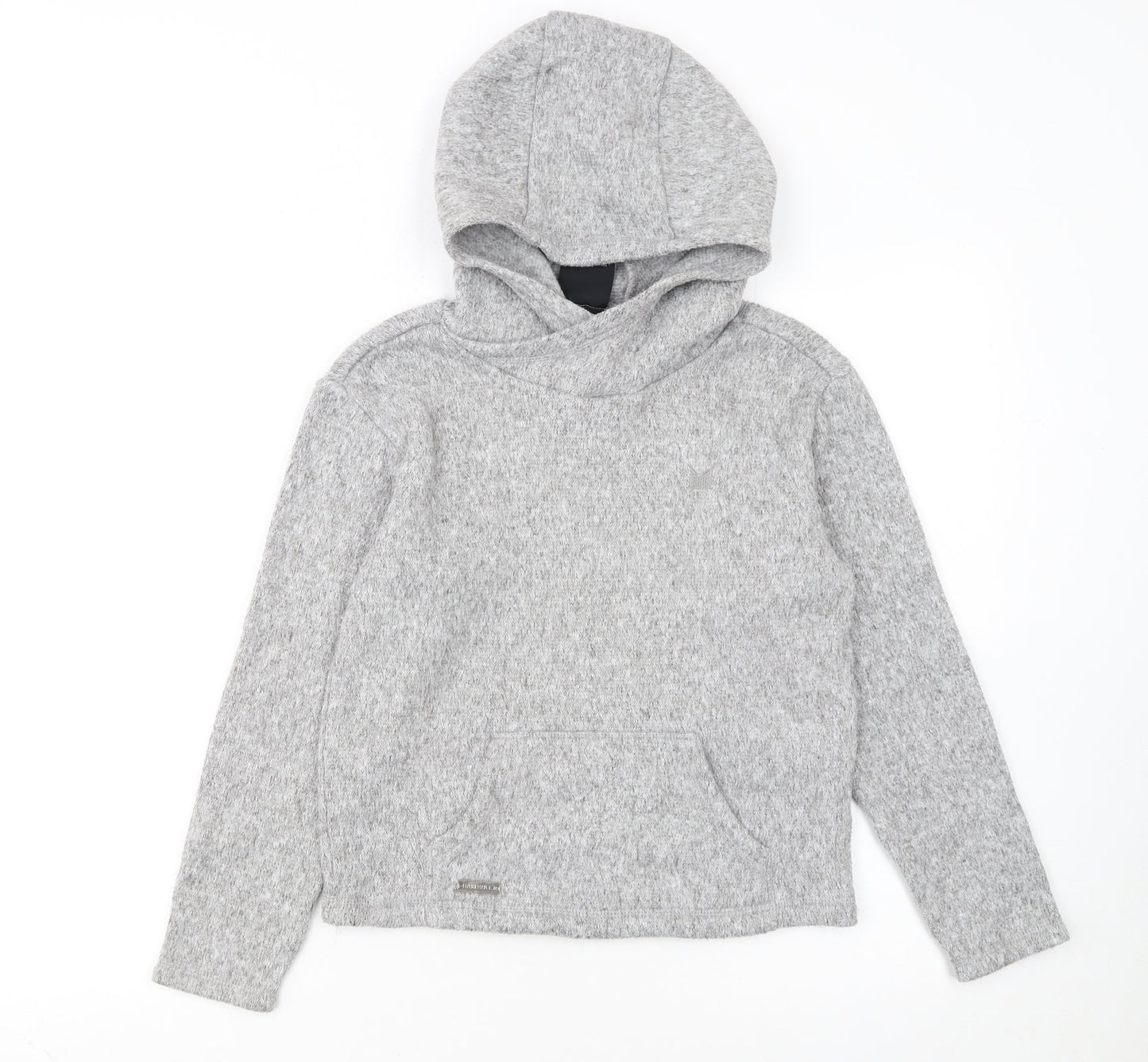 Dare 2b Girls Grey Pullover Fleece Hoodie Age 11-12 Years Regular Fit