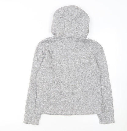 Dare 2b Girls Grey Pullover Fleece Hoodie Age 11-12 Years Regular Fit