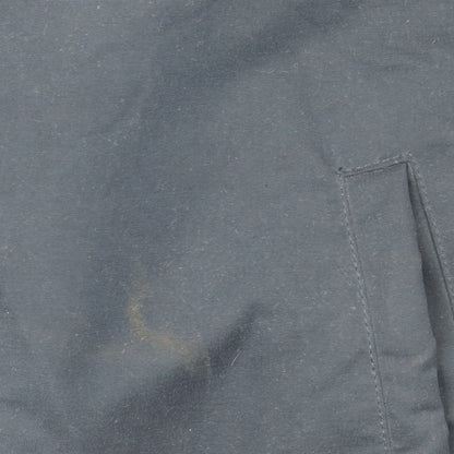 JoJo Maman Bébé Women's Blue Hooded Long Parka Coat Size 12