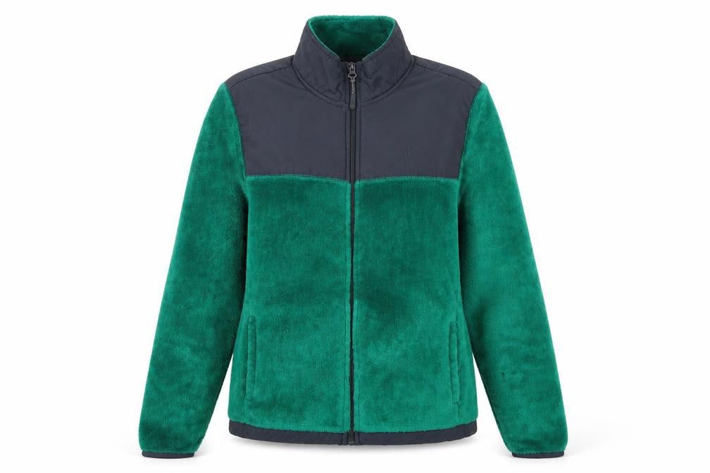Danskin Now Womens Green Fleece Full Zip Jacket Size M