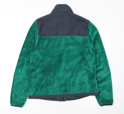 Danskin Now Womens Green Fleece Full Zip Jacket Size M