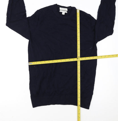 Marks and Spencer Women Blue Merino Wool Pullover Jumper M