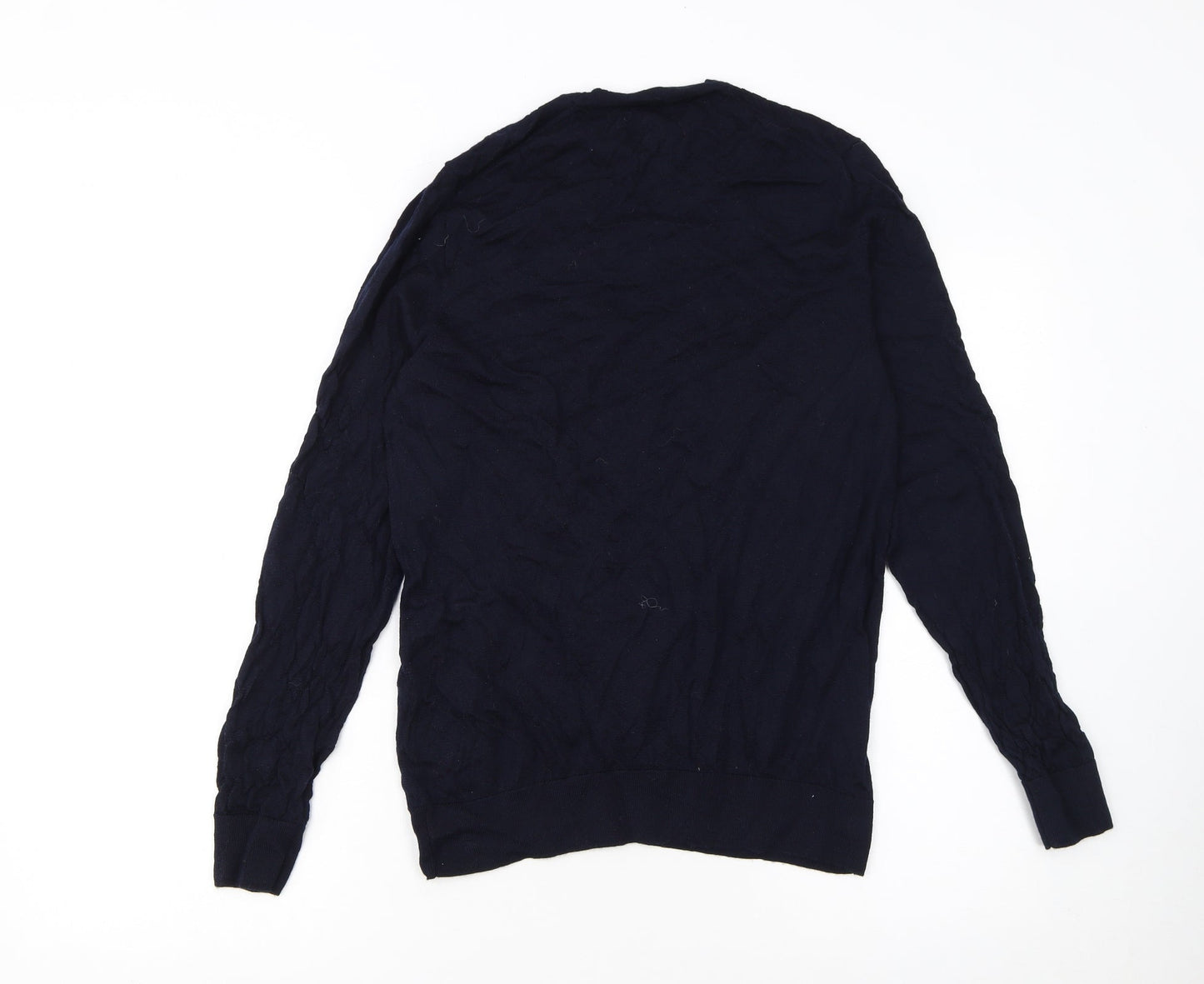 Marks and Spencer Women Blue Merino Wool Pullover Jumper M
