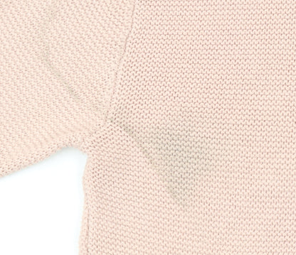 H&M Women’s Pink Roll Neck Chunky Knit Jumper Size 12