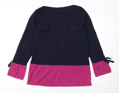 Laura Ashley Women’s Multicoloured Knit Pullover Jumper UK 12