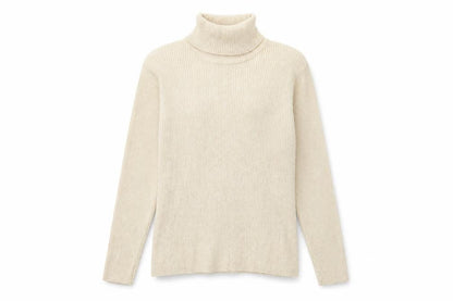 Worthington Women's Beige Roll Neck Knit Jumper Size S