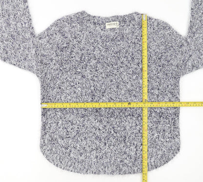 Marks and Spencer Women's Grey Fluffy Knit Jumper Size 12
