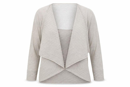 Marks & Spencer Per Una Beige Women Size 12 Open Knit Long Sleeve Cardigan