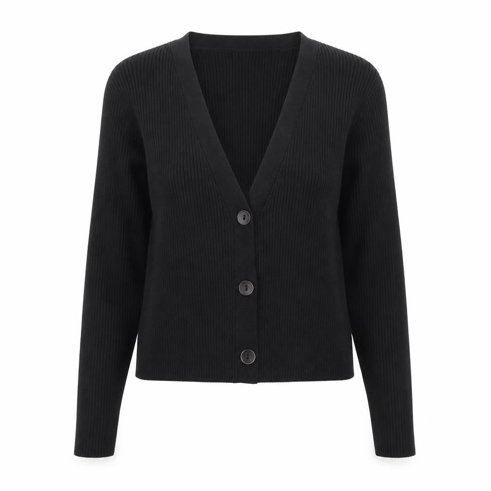 Missguided Women’s Black Slim Fit Ribbed Cardigan UK 6
