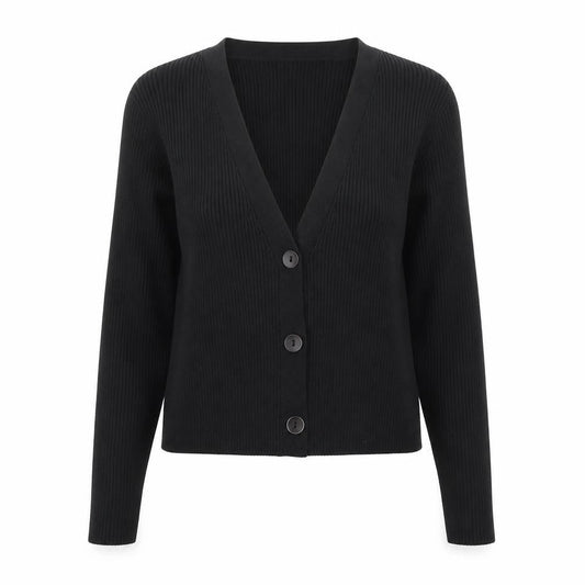 Missguided Women’s Black Slim Fit Ribbed Cardigan UK 6