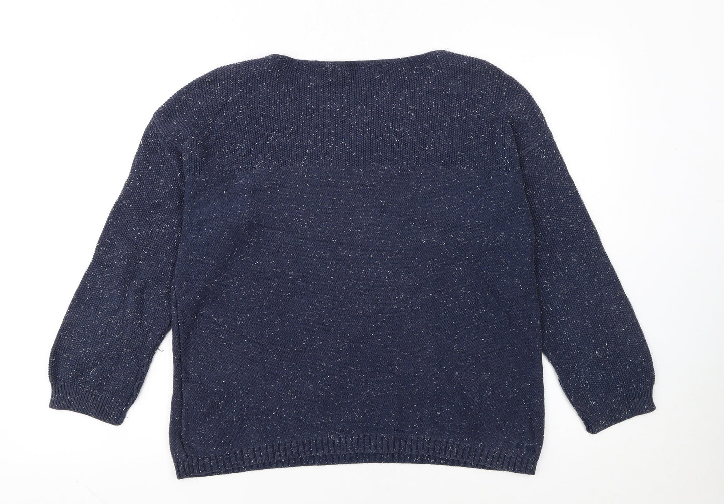 Fat Face Women’s Blue Cotton Pullover Jumper Size 12