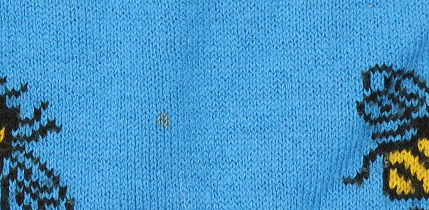 Run & Fly Women's Blue Bee Knit Sleeveless Vest XL