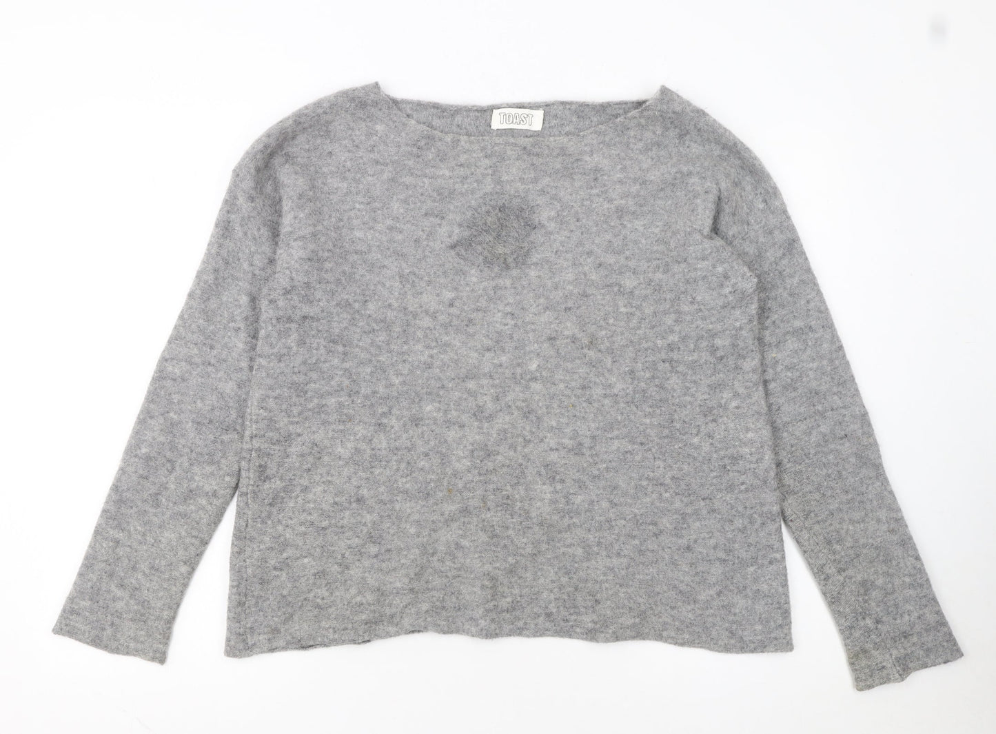 Toast Women Grey Alpaca Wool Pullover Jumper Size M