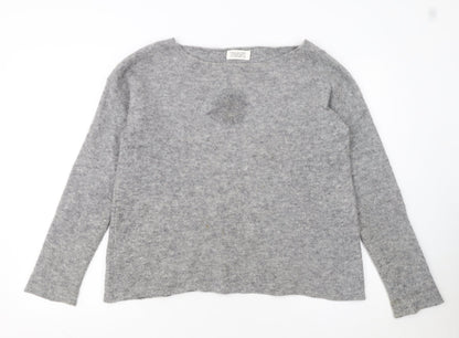 Toast Women Grey Alpaca Wool Pullover Jumper Size M