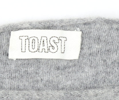 Toast Women Grey Alpaca Wool Pullover Jumper Size M