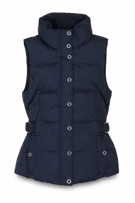 Esprit Womens Blue Puffer Waistcoat Size 14 Sleeveless Lined Polyester