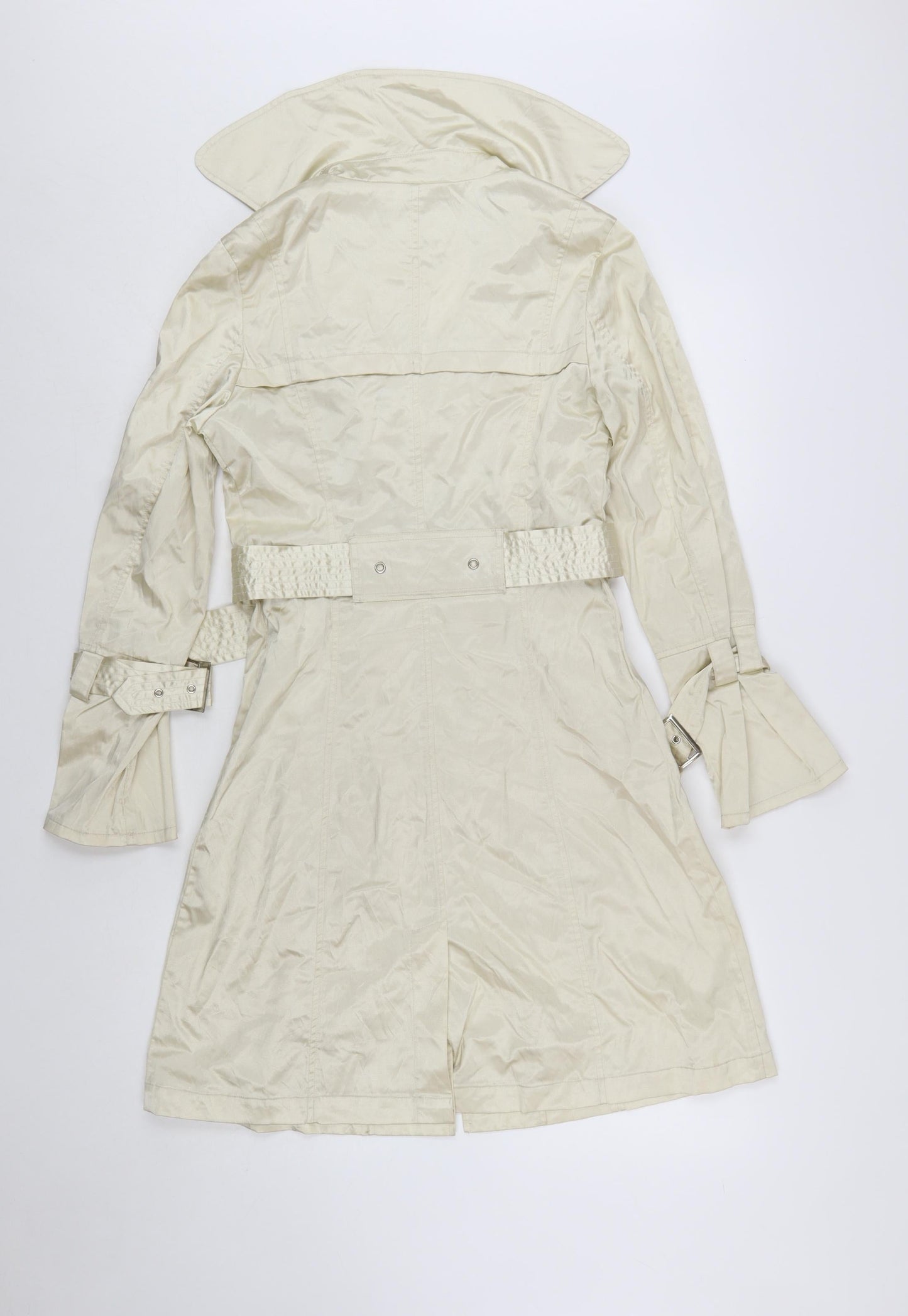 MaxMara Women’s Beige Belted Trench Coat S Classic Mid-Length