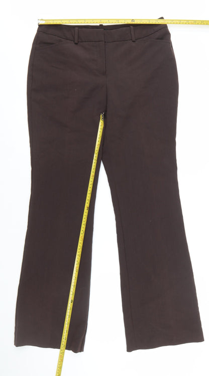 Worthington Women’s Brown Dress Pants Size 10 Straight Leg Modern Fit