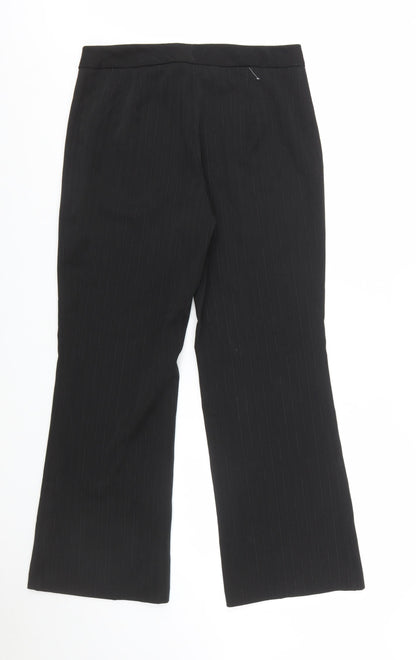 Studio 1940 Women’s Black Pinstripe Petite Dress Trousers Size 10P