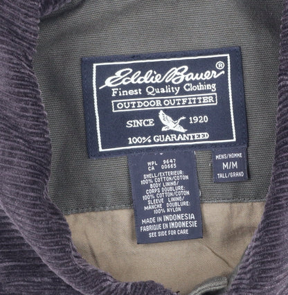 Eddie Bauer Men's Green Cotton Field Jacket Size M Regular Outdoor Style