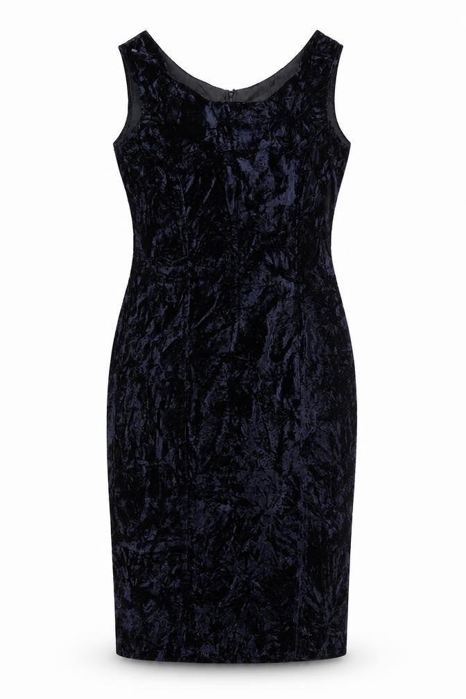 Dramatiz Women's Black Velvet Sleeveless Sheath Dress Size 10