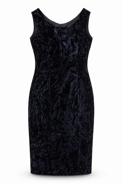 Dramatiz Women's Black Velvet Sleeveless Sheath Dress Size 10