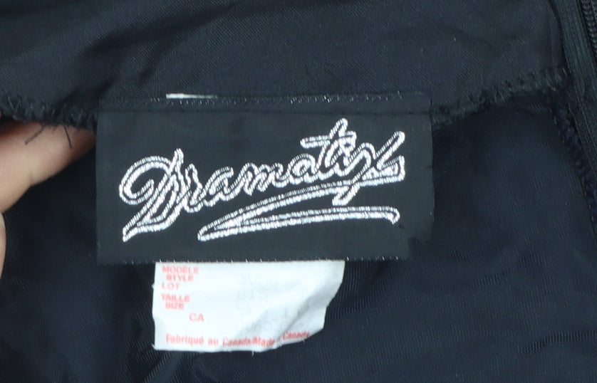 Dramatiz Women's Black Velvet Sleeveless Sheath Dress Size 10