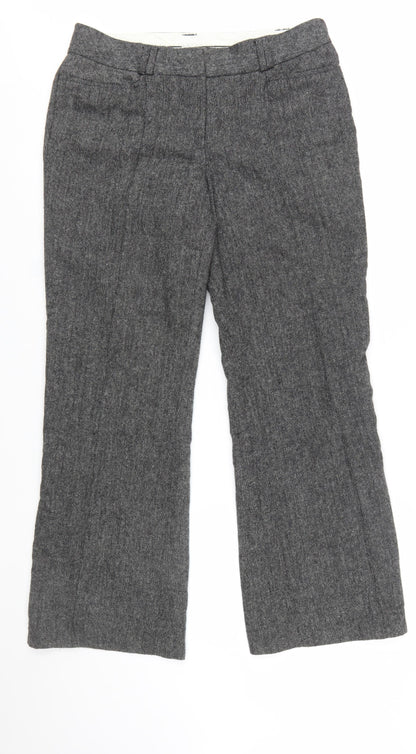 Dalia Collection Women's Grey Wool Blend Dress Pants Size 12
