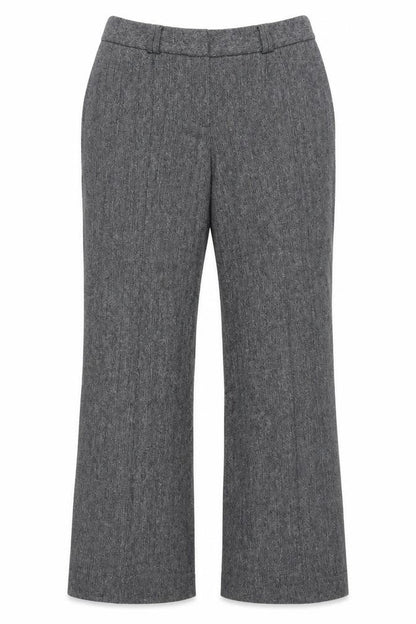 Dalia Collection Women's Grey Wool Blend Dress Pants Size 12