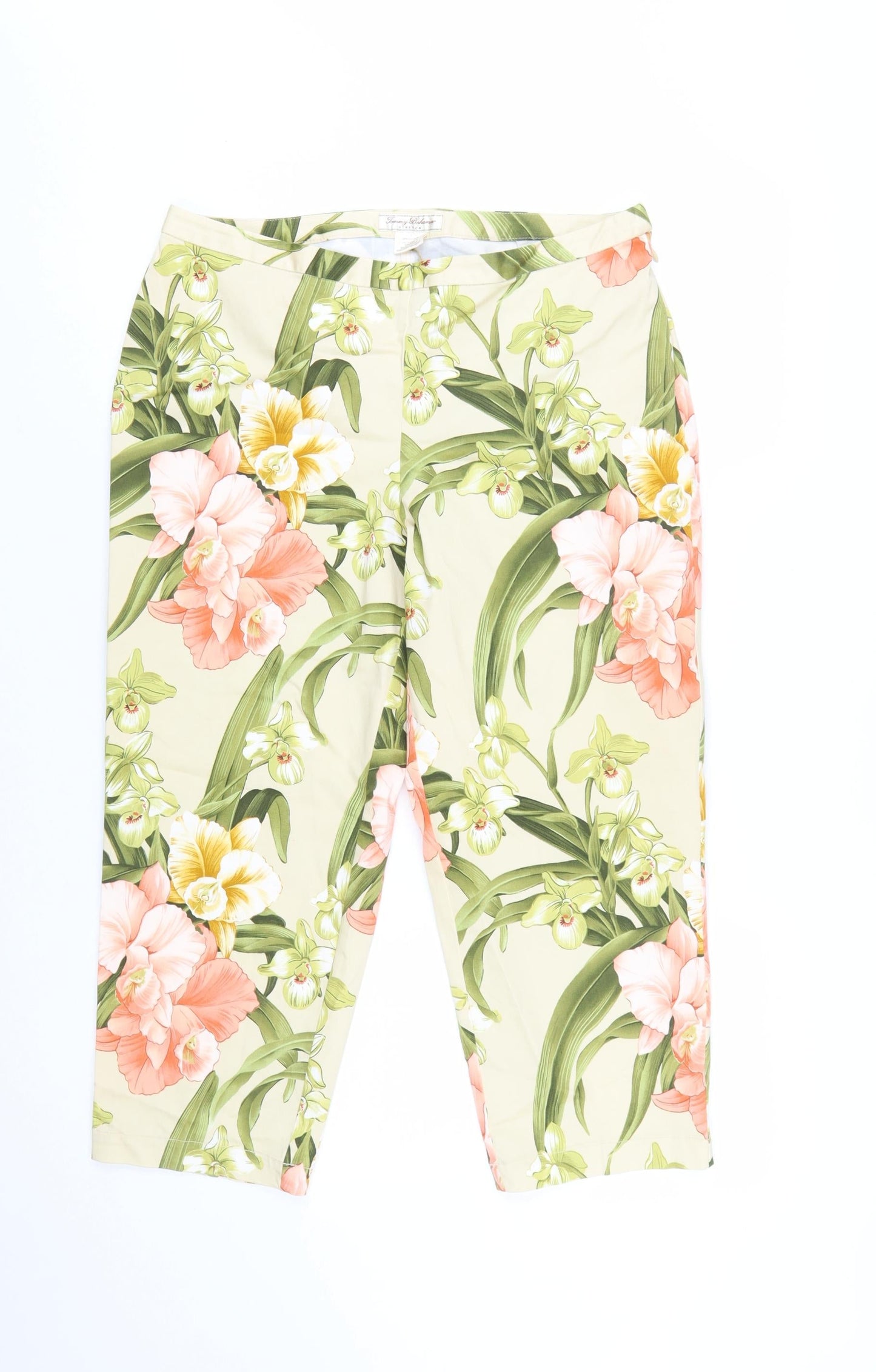 Tommy Bahama Women’s Multicoloured Floral Capri Trousers Size 10 Cotton Stretch