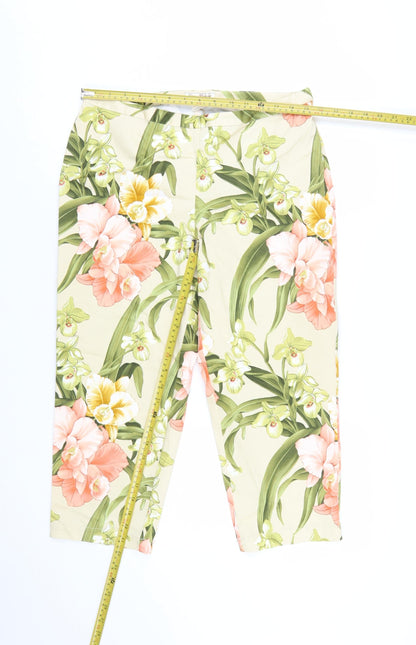 Tommy Bahama Women’s Multicoloured Floral Capri Trousers Size 10 Cotton Stretch