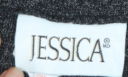 Jessica Women’s Black Size 6 Straight Trousers Polyester Rayon Blend