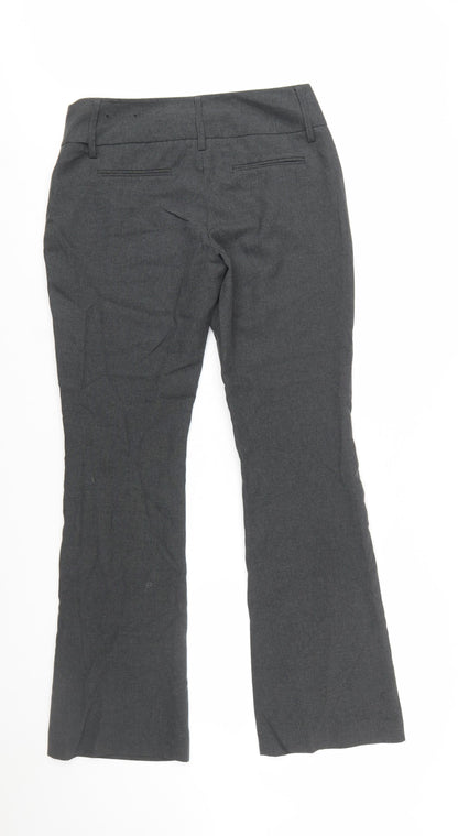 Suzy Shier Women’s Grey Dress Pants Size 10 Flared Polyester Trousers