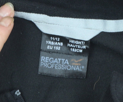 Regatta Professional Boys Black 11-12 Years Fleece Full Zip Jacket