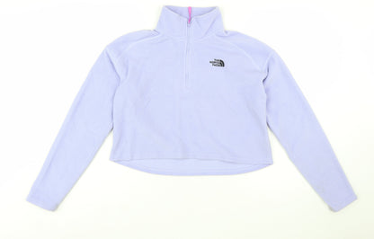The North Face Womens Lilac Fleece Pullover Sweatshirt Medium