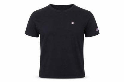 Champion Men's Black Cotton Crew Neck Short Sleeve T-Shirt Size S