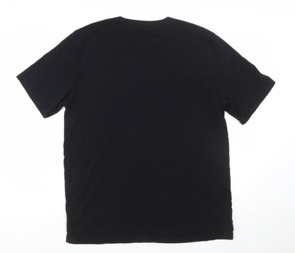 BOSS Men's Black 2XL Crew Neck Cotton T-Shirt