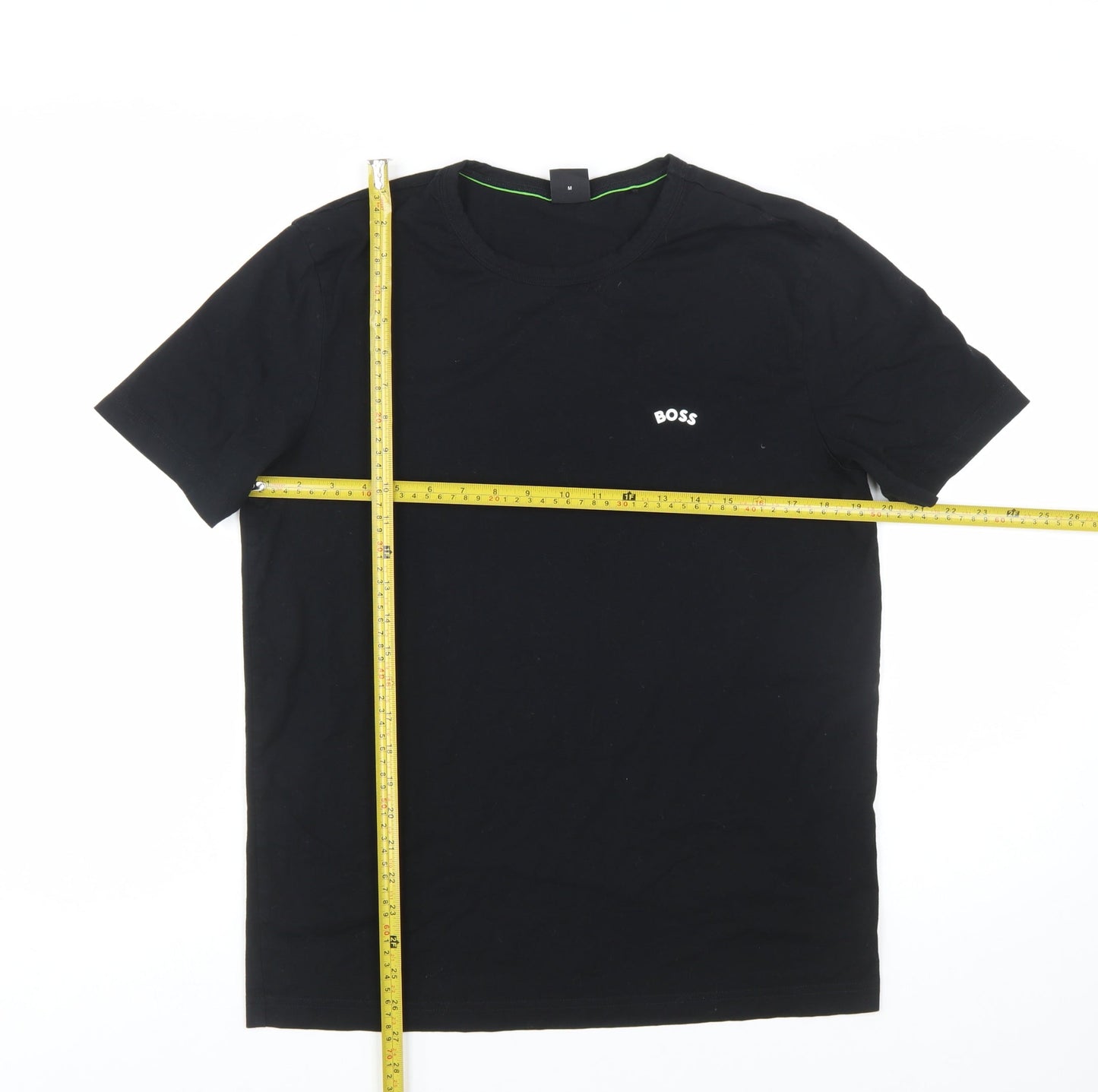 BOSS Men's Black Cotton Crew Neck Short Sleeve T-Shirt M