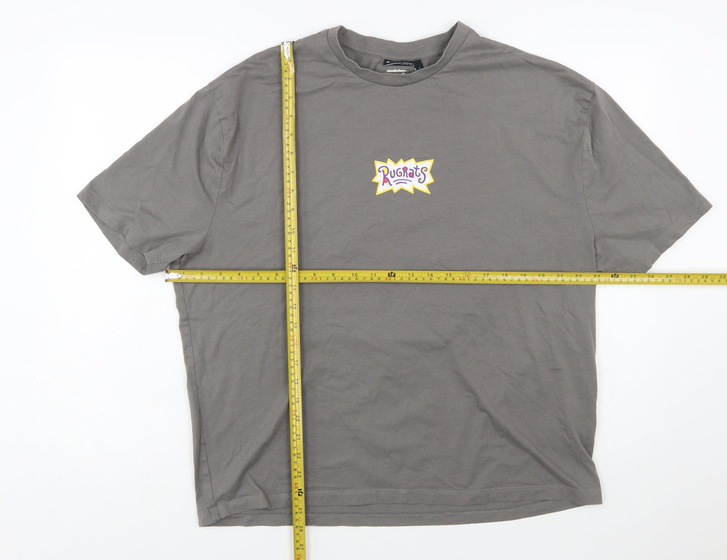 ASOS Design Men’s Grey Rugrats Graphic Short Sleeve T-Shirt Size M