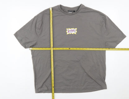 ASOS Design Men’s Grey Rugrats Graphic Short Sleeve T-Shirt Size M