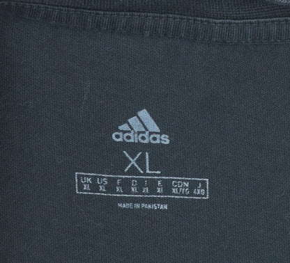 Adidas Men's Black XL Crew Neck Short Sleeve T-Shirt
