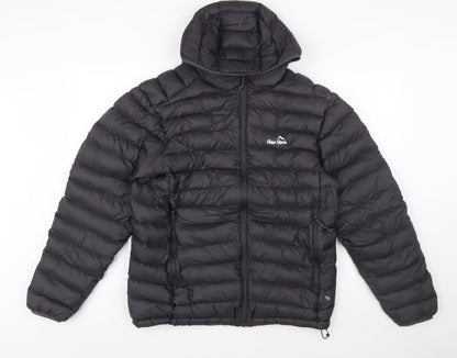 Peter Storm Mens Black L Puffer Jacket Hooded Down Insulated Coat