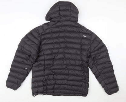Peter Storm Mens Black L Puffer Jacket Hooded Down Insulated Coat
