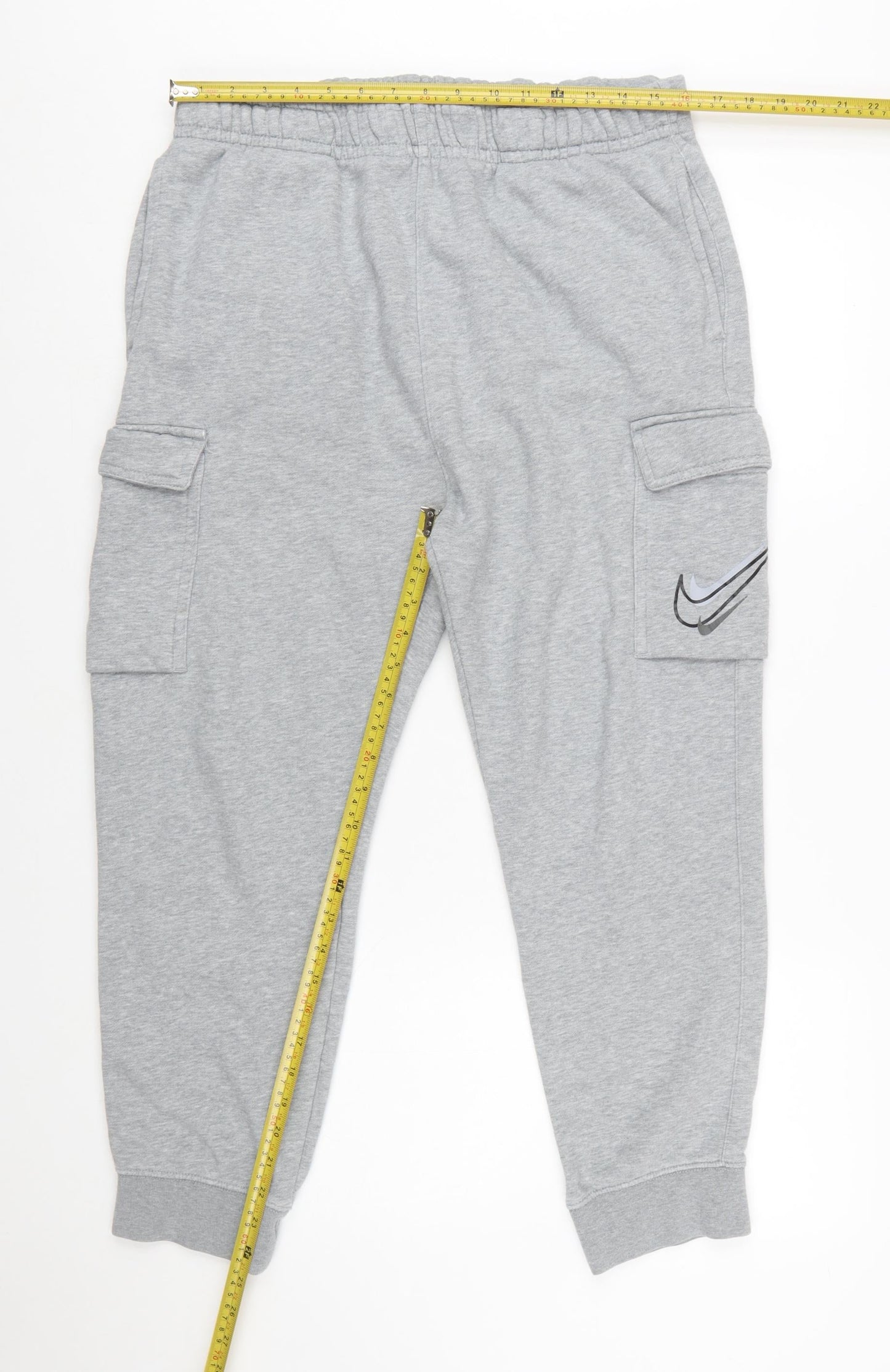 Nike Men's Grey Cargo Jogger Trousers Size L