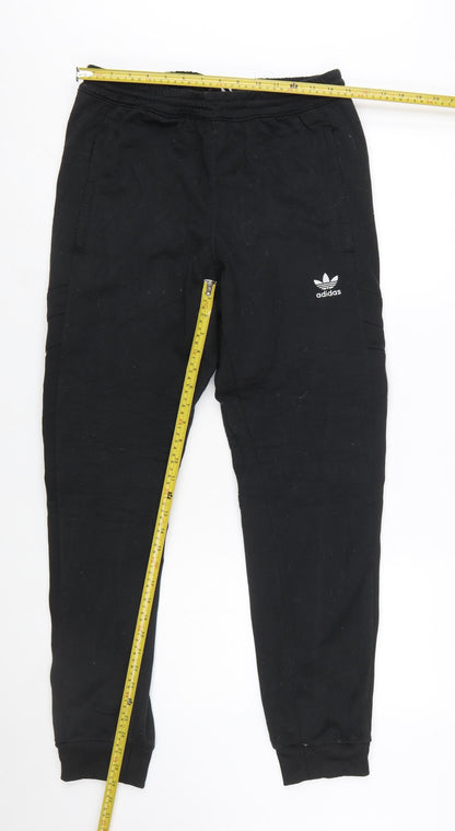 Adidas Men’s Black Jogger Trousers M Regular Fit Polyester