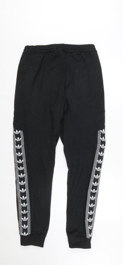 Adidas Men’s Black Jogger Trousers M Regular Fit Polyester