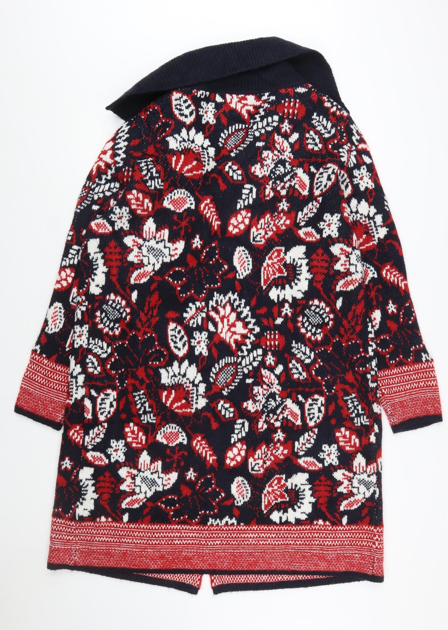 Julipa Women's Multicoloured Floral Knit Cardigan Size 16