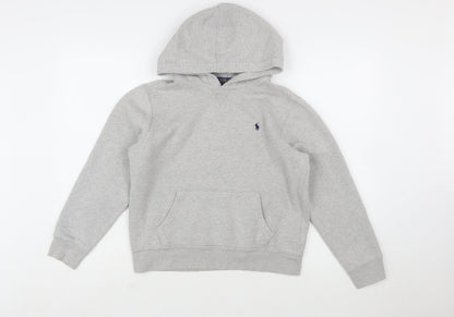 Polo Ralph Lauren Boys Grey Pullover Hoodie Sweatshirt Size 14-16 Years